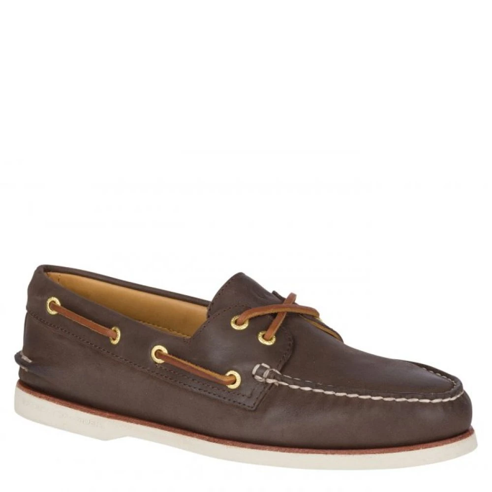 Sperry Men's Gold Cup Authentic Original 2-Eye Boat Shoe In Brown 3 Sperry Men's Gold Cup Authentic Original 2-Eye Boat Shoe In Brown - Image 2