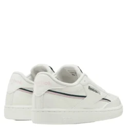 Reebok Women's Club C 85 Vegan In Chalk/Pink Glow/Forest Green -Potomac River Running SHOP RB GY9732 1143 3 1100x