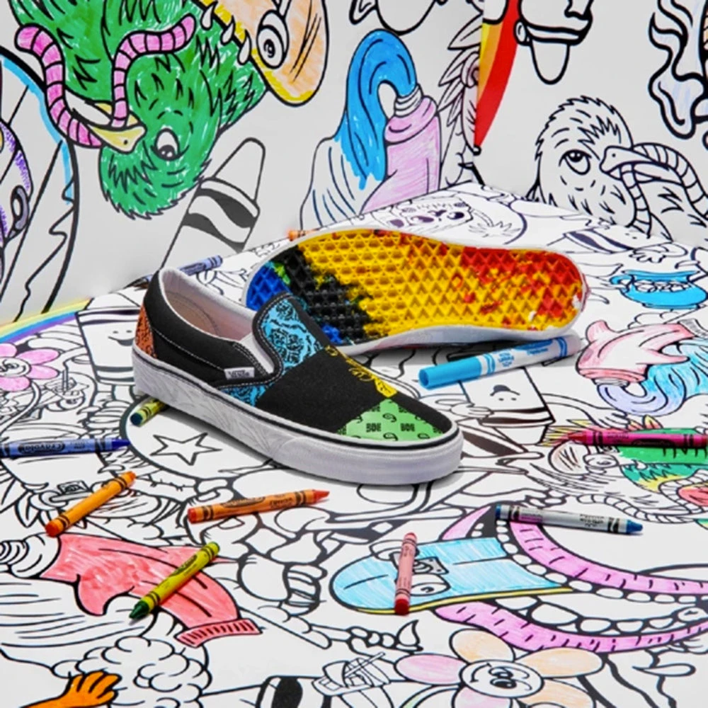 Vans X Crayola Classic Slip-On In DIY/Trace Your Dreams 5 Vans X Crayola Classic Slip-On In DIY/Trace Your Dreams - Image 3