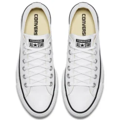 Converse Women's Chuck Taylor All Star Lift In White/Black -Potomac River Running SHOP c o convers chuck taylor all star lift low top white 560251c 4 1100x