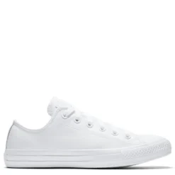 Converse Chuck Taylor All Star Mono Leather Low Top In White Monochrome