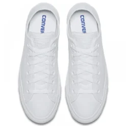 Converse Chuck Taylor All Star Mono Leather Low Top In White Monochrome -Potomac River Running SHOP c o converse chuck taylor all star monochrome leather low top white 136823 4 1100x