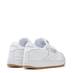 Reebok Women's Club C Double In White/Rubber Gum-07 9 Reebok Women's Club C Double In White/Rubber Gum-07 -Potomac River Running SHOP fv5658 6 footwear photography back lateral top view white 1100x