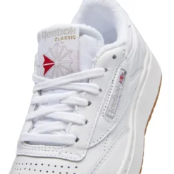 Reebok Women's Club C Double In White/Rubber Gum-07 11 Reebok Women's Club C Double In White/Rubber Gum-07 -Potomac River Running SHOP fv5658 8 footwear photography detail view 2 white 1100x