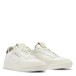 Reebok Women's Club C Clean In Chalk/Chalk/Vector Blue -Potomac River Running SHOP rb gy1384 1115 2 1100x