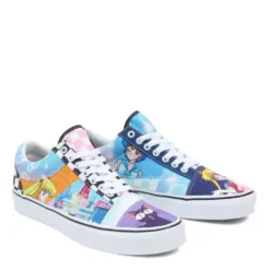 Vans X Pretty Guardian Sailor Moon Old Skool Patchwork In Multicolour