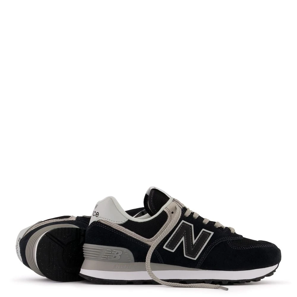 New Balance Women's 574v3 In Black With White 6 New Balance Women's 574v3 In Black With White - Image 4