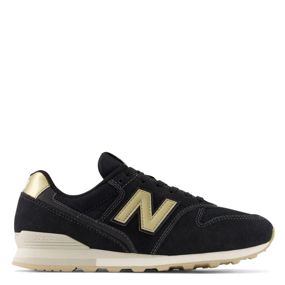 New Balance Women's 996v2 In Black With Gold And Magnet 3 New Balance Women's 996v2 In Black With Gold And Magnet